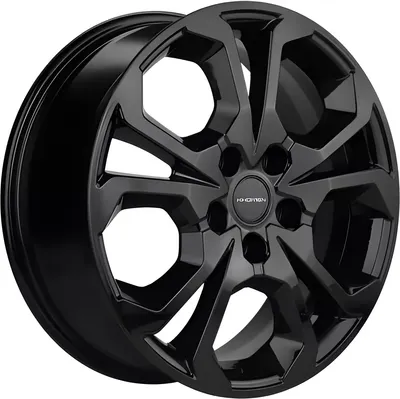 Литой диск Khomen KHW1711 DFM AX 7 17x6.5" 5x108мм DIA 65.1мм ET 43мм Black