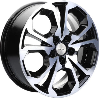 Литой диск Khomen KHW1711 Haval F7/F7x 17x6.5" 5x114.3мм DIA 64.1мм ET 40мм (Black FP)