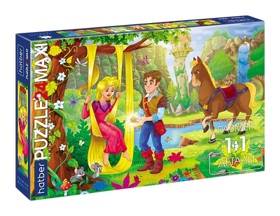 Развивающая игра Hatber Пазл. Premium Maxi. Рапунцель / 24ПЗ2_23448 (24эл)