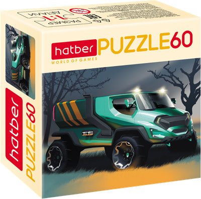 Пазл Hatber Супергрузовик / 60ПЗ5_28877 (60эл)