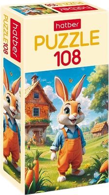 Пазл Hatber Братец кролик / 108ПЗ4_32822 (108эл)