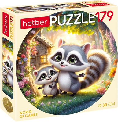 Пазл Hatber Мы - енотики! / 179ПЗк4_33582 (179эл)