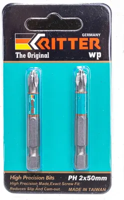 Набор бит RITTER WP PH 2x50мм / PS20112052