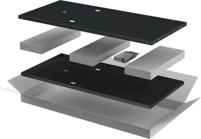 Комплект панелей для щита ITK Linea N / LN05-18UX1-X (2шт, черный)