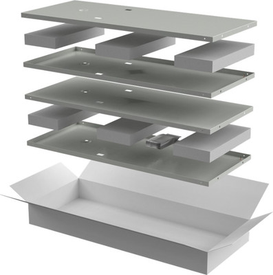 Комплект панелей для щита ITK Linea N / LN35-24UX1-X (4шт, серый)