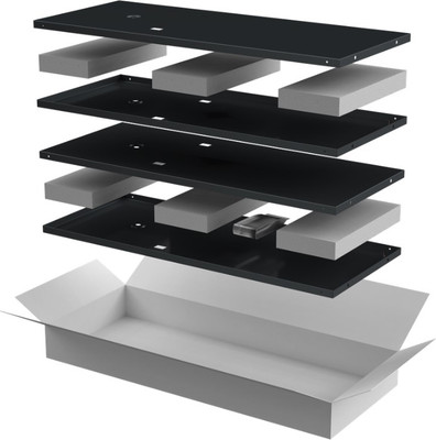 Комплект панелей для щита ITK Linea N / LN05-42UX1-X (4шт, черный)