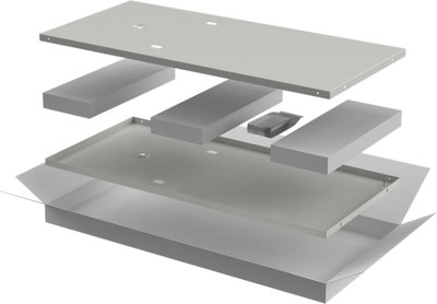 Комплект панелей для щита ITK Linea N / LN35-28UX8-X (2шт, серый)