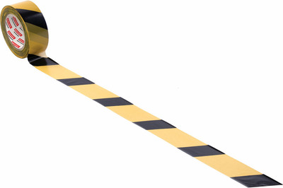 Лента сигнальная Brauberg Грандмастер / 604891 (желтый/черный)