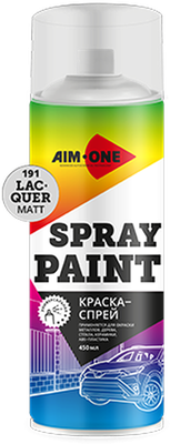 Лак автомобильный AIM-ONE SP-ML191 (450мл, лак матовый)