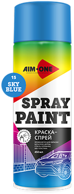 Краска автомобильная AIM-ONE SP-SB15 (450мл, голубой)