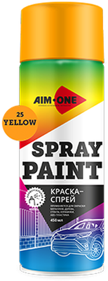 Краска автомобильная AIM-ONE SP-Y25 (450мл, желтый)