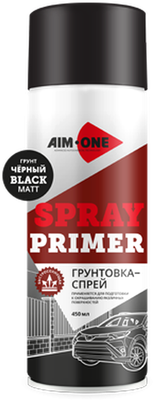 Грунтовка автомобильная AIM-ONE SPR-MB4 (450мл, черный матовый)