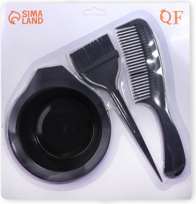 Набор для окрашивания волос Queen Fair Кисть+расческа+чаша / 3519192