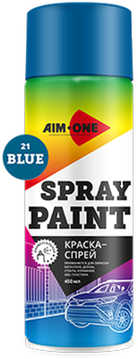 Краска автомобильная AIM-ONE SP-B21 (450мл, синий)