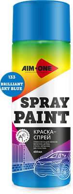 Краска автомобильная AIM-ONE SP-BSB133 (450мл, бриллиантовый/голубой)