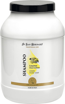 Шампунь для животных Iv San Bernard Traditional Line Lemon для короткой шерсти (3л)