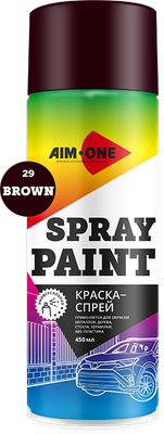 Краска автомобильная AIM-ONE SP-BW29 (450мл, коричневый)