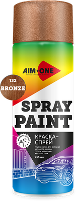 Краска автомобильная AIM-ONE SP-BZ132 (450мл, бронзовый)
