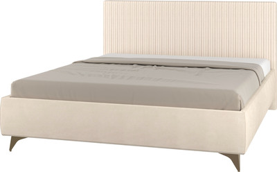 Двуспальная кровать Премиум Флоренция с ПМ (бодега светлый/молочный)