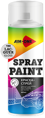Лак автомобильный AIM-ONE SP-GL190 (450мл, лак глянец)