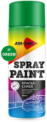 Краска автомобильная AIM-ONE SP-GR37 (450мл, зеленый)
