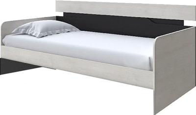 Кровать-тахта Proson Milton 90x190 (дуб шамони светлый 124/черный)