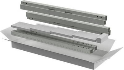 Комплект стоек и профилей для шкафа ITK LINEA N LN35-33UXX-X (серый)