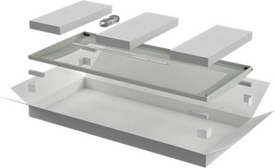 Комплект стоек и профилей для шкафа ITK LINEA E LE35-42UXX-XL (серый)