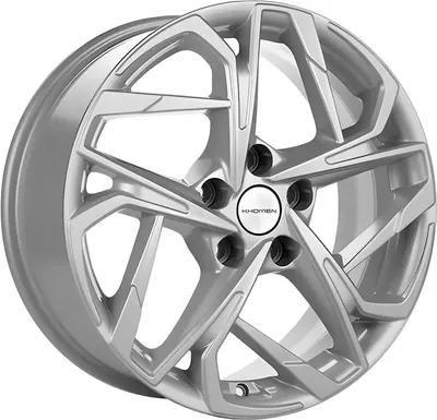 Литой диск Khomen KHW1716 Jac/Москвич 3 17x7" 5x108мм DIA 54.1мм ET 40мм (F-Silver)