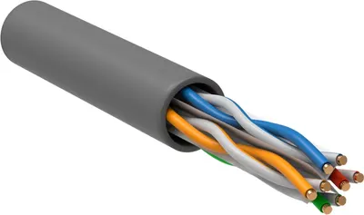 Кабель ITK Витая пара / LC1-C604-111-T-R (305м, серый)