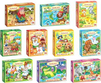 Набор пазлов Puzzle Time Сказки Корнея Чуковского / 10884337