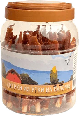 Лакомство для собак Nord Farm Джерки из утки на палочке 12см / NF-TR004 (700г)