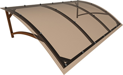 Козырек ИМпласт Скат Телескоп 1.4-2.0 с монолитным поликарбонатом 3мм / 15503 (бронзовый)