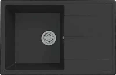 Мойка кухонная Teymi Hanna Smart 74х48 / T120116 (черный матовый)