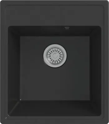 Мойка кухонная Teymi Helmi Smart 42х48 / T120108 (черный матовый)