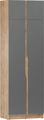 Шкаф Eligard Aura 2Da (дуб вотан/графит)