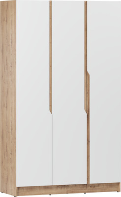 Шкаф Eligard Aura 3D  (дуб вотан/белый)