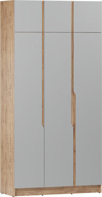 Шкаф Eligard Aura 3Dа (дуб вотан/дымчатый алмаз)