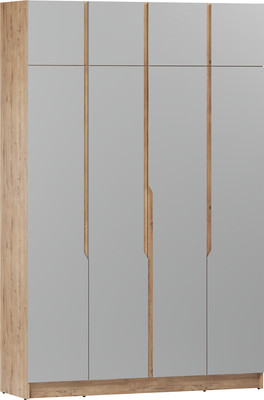 Шкаф Eligard Aura 4Dа (дуб вотан/дымчатый алмаз)