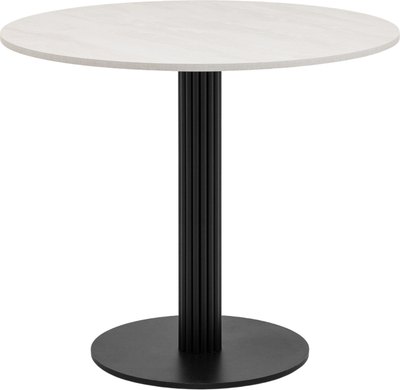 Обеденный стол Stool Group Фризбин D90 (ледяной камень/черный )