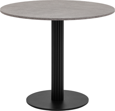 Обеденный стол Stool Group Фризбин D90 (сегни темный/черный)