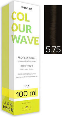 Крем-краска для волос Malecula Colour Wave тон 5.75 (100мл, светлый коричневый какао)