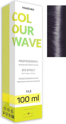Крем-краска для волос Malecula Colour Wave тон 6.102 (100мл, темный блонд металлик фиолетовый)