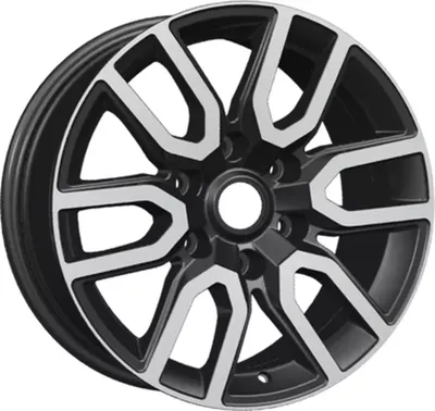 Литой диск Khomen KHW1723 Pajero 17x8" 6x139.7мм ET 46мм DIA 67.1мм (Black FP)