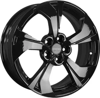 Литой диск Khomen KHW1724 FAW Bestune X80 17x7" 5x114.3мм DIA 67.1мм ET 45мм Black