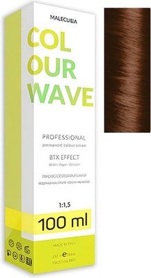 Крем-краска для волос Malecula Colour Wave тон 7.34 (100мл, золотисто-медный блонд)