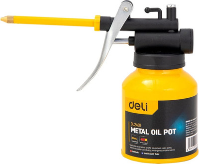 Масленка техническая Deli EDL2401 (180мл, желтый)