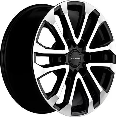 Литой диск Khomen KHW1805 Lexus GX 18x7.5" 6x139.7мм DIA 106.1мм ET 20мм (Black FP)