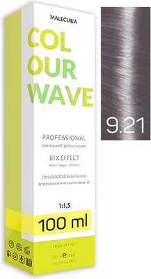 Крем-краска для волос Malecula Colour Wave тон 9.21 (100мл, пепельно-перламутровый очень светлый блонд)