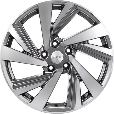 Литой диск Khomen KHW1801 Xceed/CX-3/5 18x7.5" 5x114.3мм DIA 67.1мм ET 45мм (Gray FP)